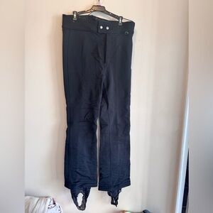 Men’s 36 alpine design black wool blend snow pants ski cold weather